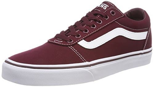 Fashion Vans Ward Canvas, Zapatillas para Hombre, Rojo