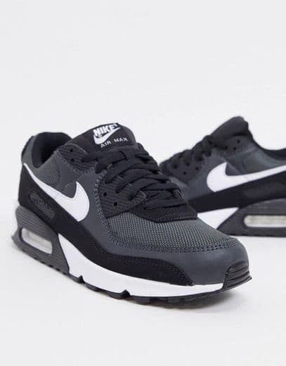 Product Nike Air Max 90 Recraft trainers in black/grey