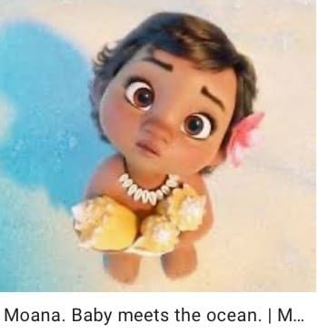 Movie Moana- Moana Meets the ocean