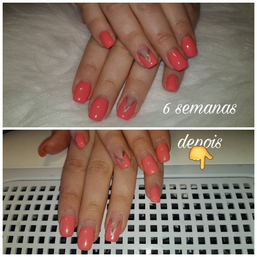 Fashion Unhas de gel com 6 semanas