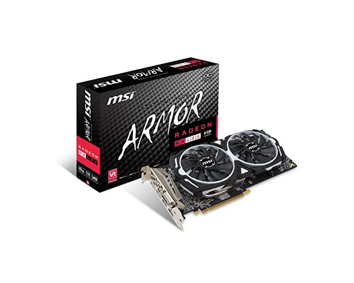 Electronic MSI Radeon RX 480 Armor 8G OC - Tarjeta gráfica