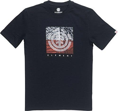 Moda Element REROUTE Hombre Camiseta T-Shirt Flint Black L