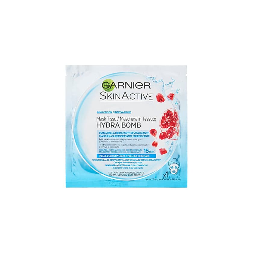 Belleza Garnier SkinActive Hydra Bomb Maschera Super Idratante Energizzante per Pelli da Dissetare