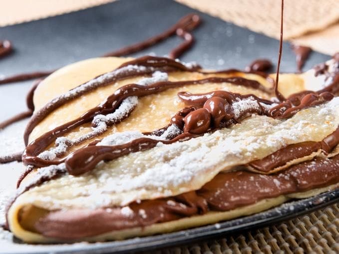 Moda Crepe com Chocolate 