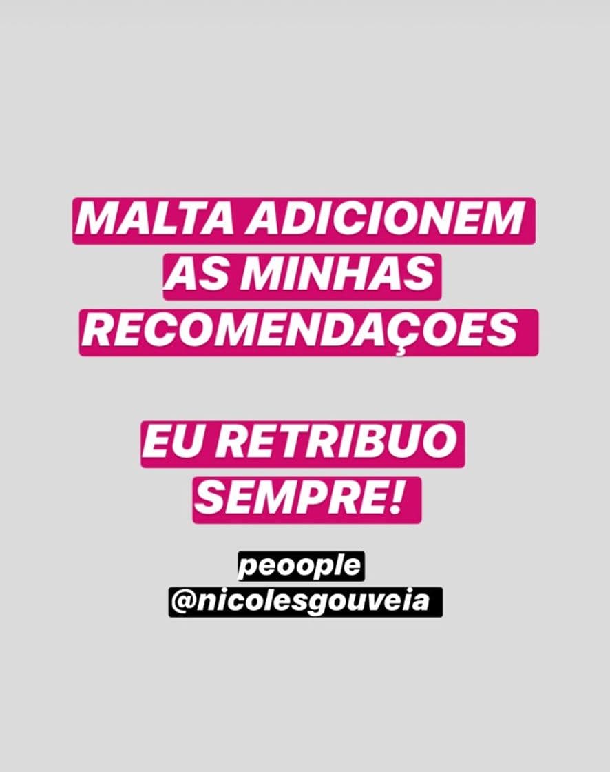 Moda Recomendaçao X Recomendaçao 