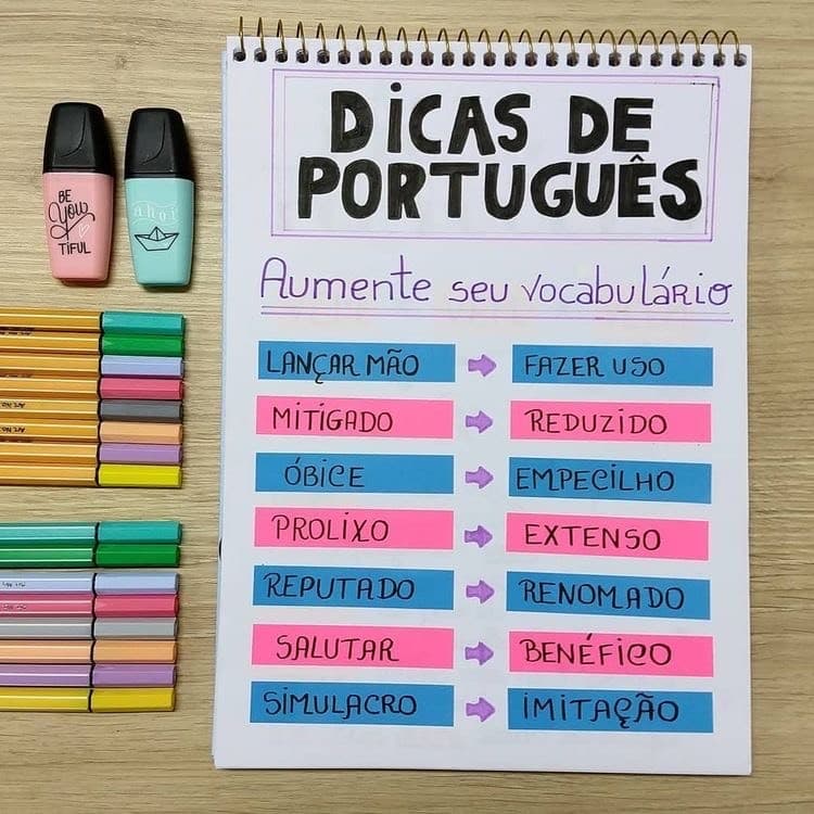 Moda DICAS DE PORTUGUÊS! 