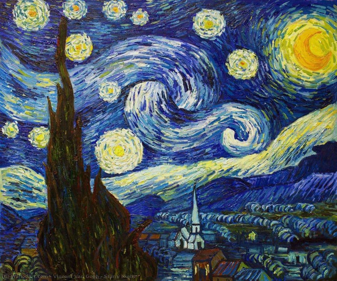 Moda Noite Estrelada por Vincent Van Gogh (1853-1890, Netherlands ...