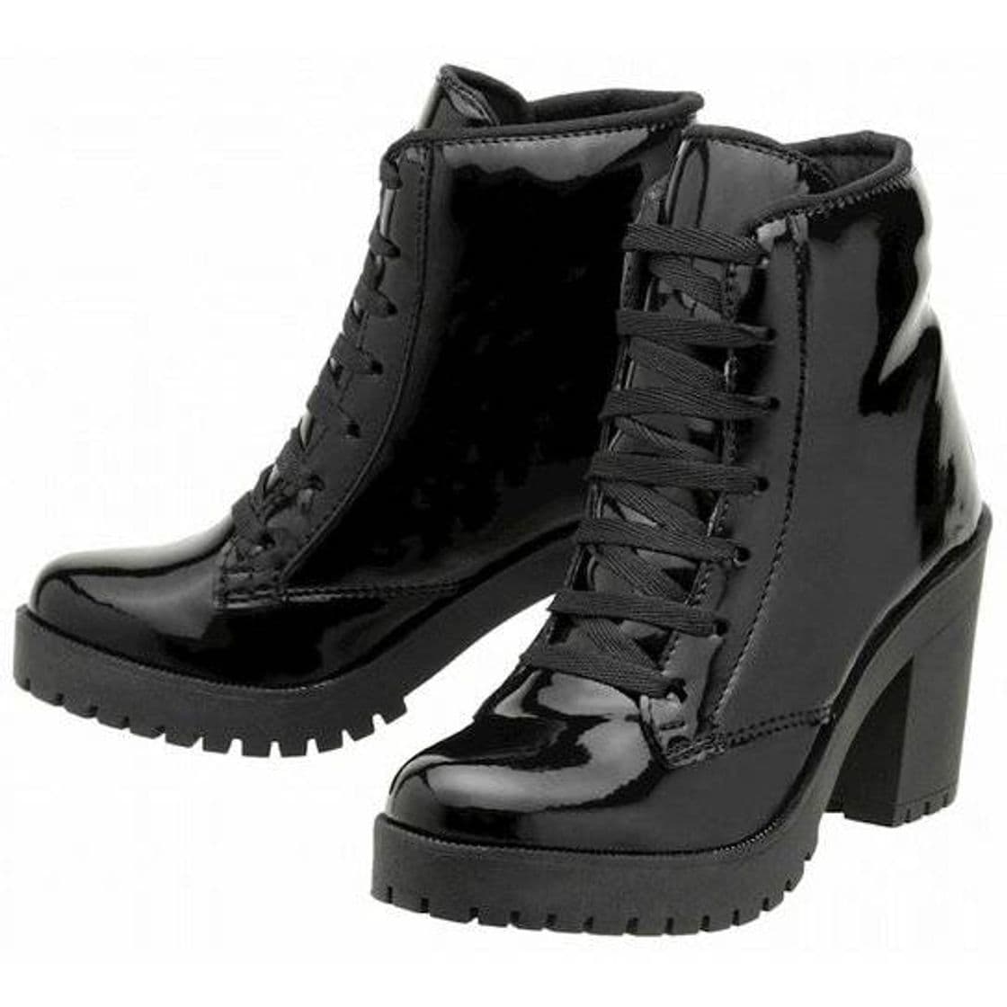 Fashion Bota encinas Verniz Preto 