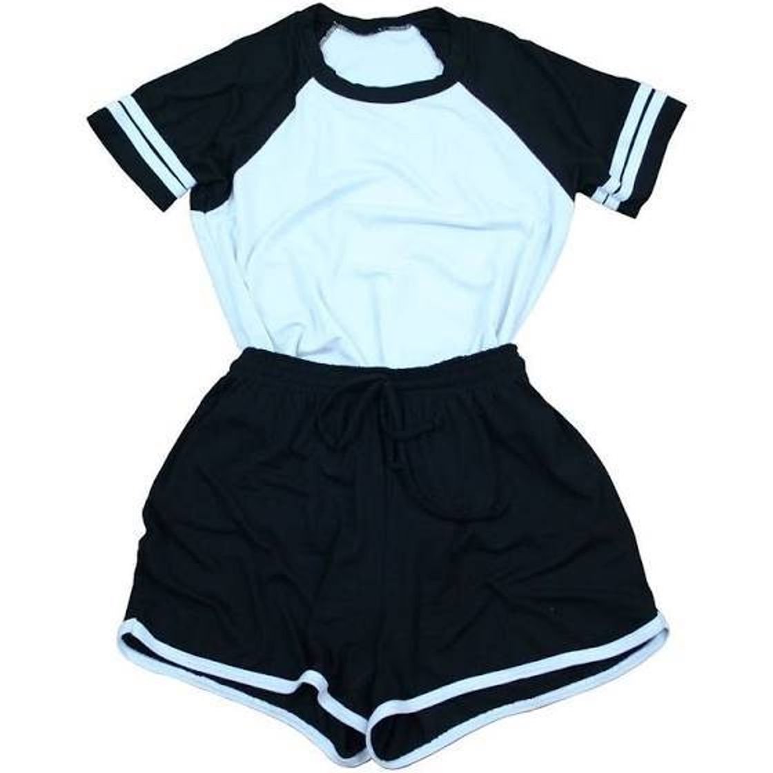 Moda Conjunto blusinha e short casual esporte 