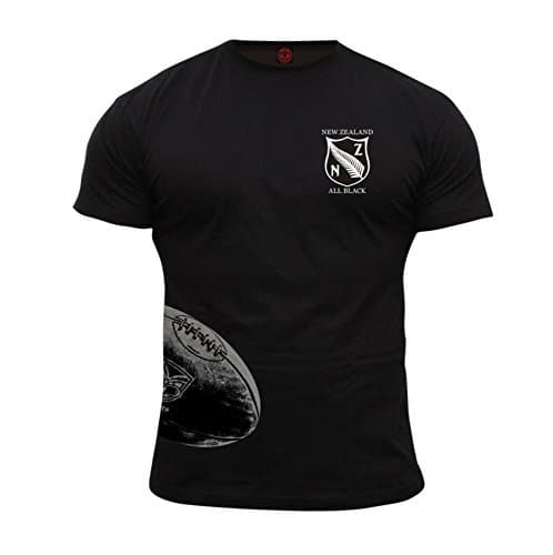 Lugar Dirty Ray Rugby New Zealand All Black Camiseta Hombre KRB3