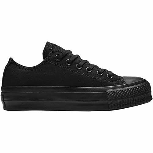 Moda Converse C Taylor All Star Lift Clean OX Chuck Sneaker Canvas Black