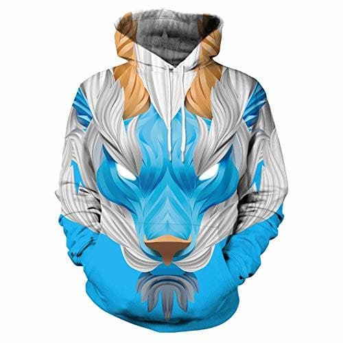 Producto YEE Las impresiones 3D Pullover Puentes transpirable sudaderas con capucha animal de