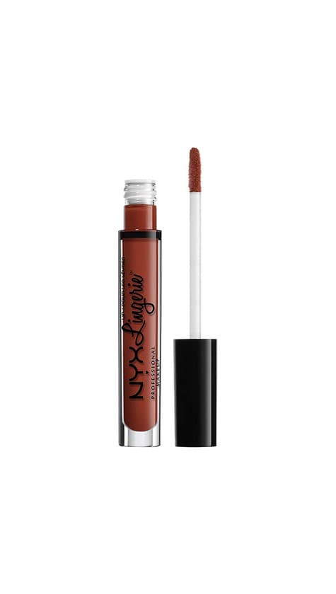 Product NYX Professional Makeup Pintalabios Lip Lingerie Liquid Lipstick, Acabado cremoso y mate,