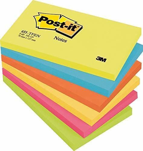 Producto 3M Post-it - Pack Notas adhesivas – 6 x 100 Notas adhesivas