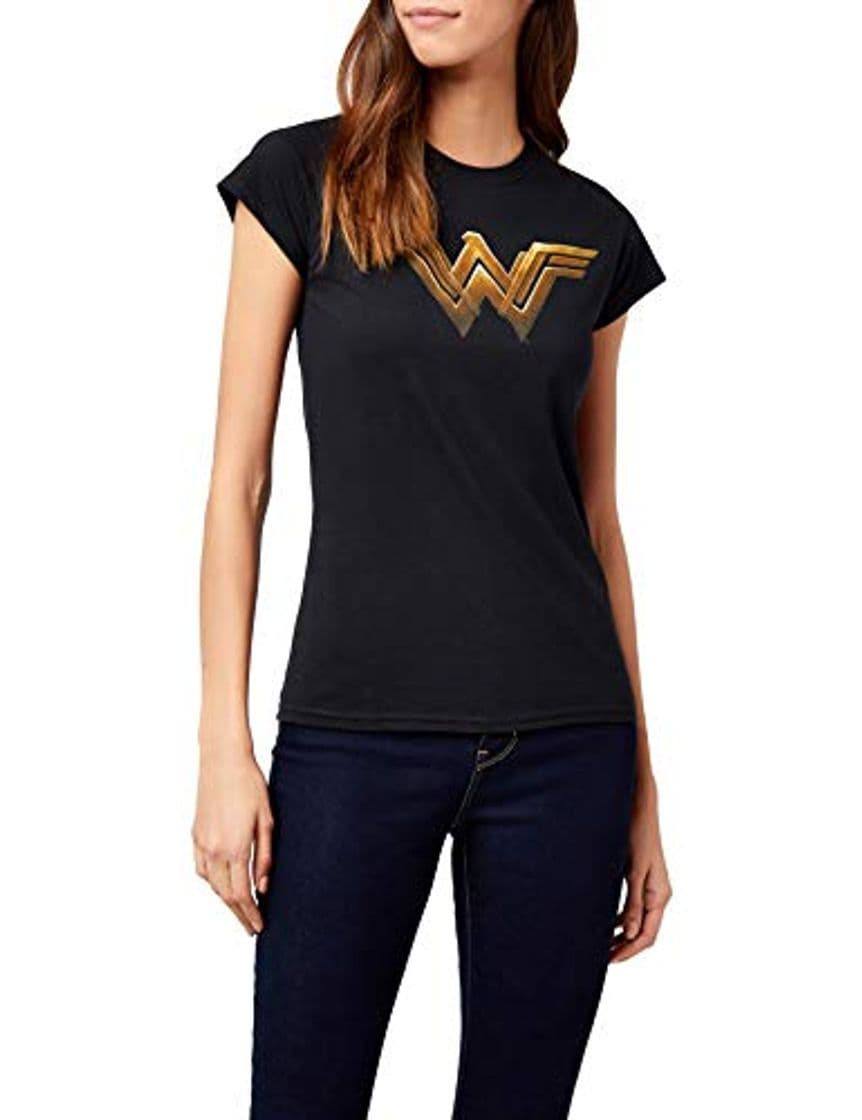 Producto Wonder Woman Movie-Main Logo Camiseta, Negro