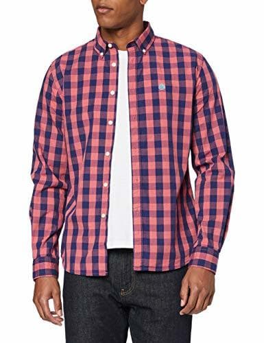 Producto Springfield Gingham Melange Check-C/61 Camisa Casual, Rojo