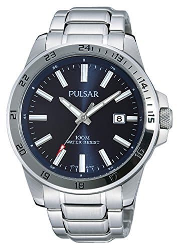 Fashion Pulsar Reloj Analógico para Hombre de Cuarzo con Correa en Acero Inoxidable