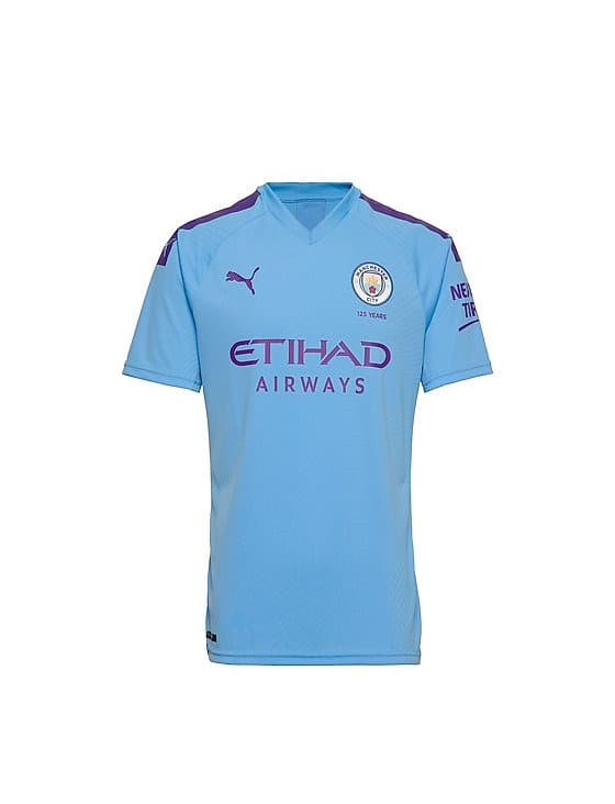 Fitness Puma Men's MCFC HOME Shirt Replica SS with Sponsor Logo Jersey