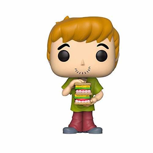 Game Funko- Pop Figura de Vinilo: Animación: Scooby Doo-Shaggy w/Sandwich Coleccionable, Multicolor