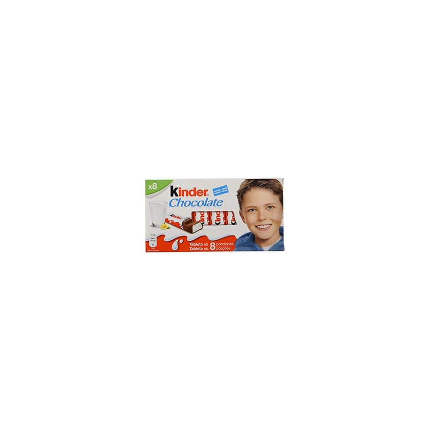 Producto Kinder Chocolate Barritas de Chocolate con Leche - Pack de 8 x