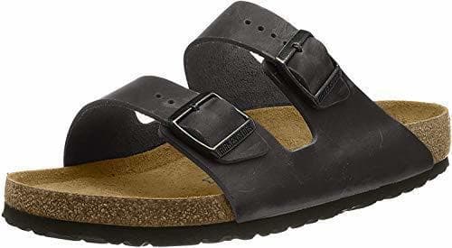 Fashion Birkenstock 51793 - Sandalias con hebilla unisex, Negro, 42