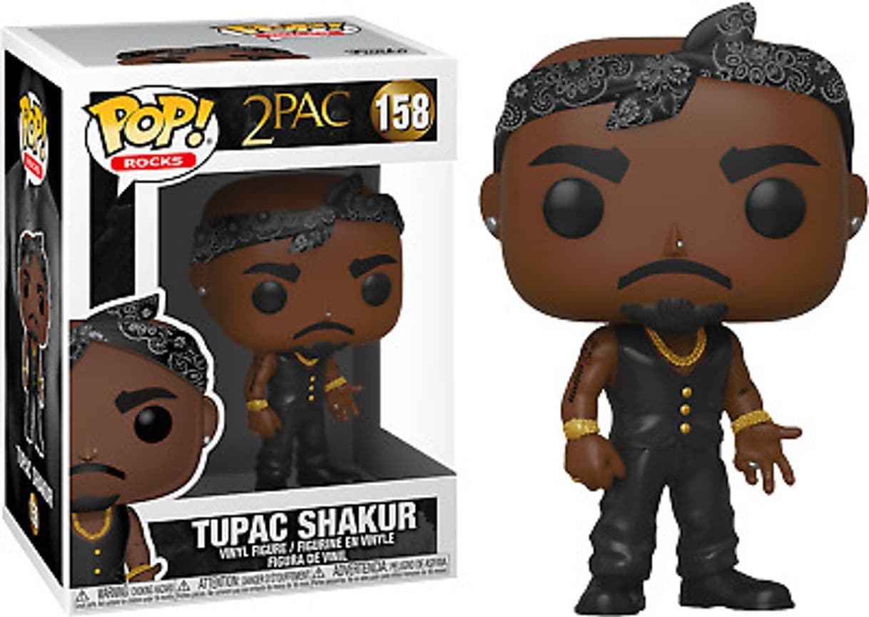 Juego Funko- Pop Rocks Tupac Collectible Toy, Multicolor