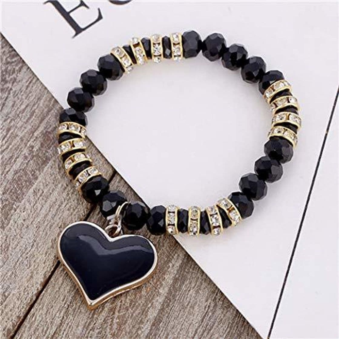 Fitness YDXJJ Pulsera Pulseras Románticas Vintage para Mujeres Pulseras Colgantes De Corazón con