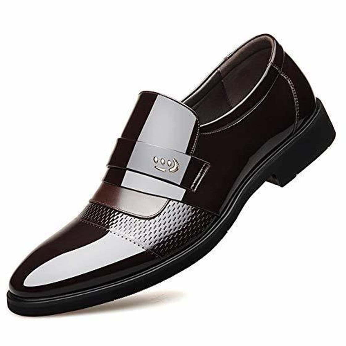 Producto HILOTU Zapatos de Cuero para Hombres Mocasines sin Cordones Toe Oxford Zapatos