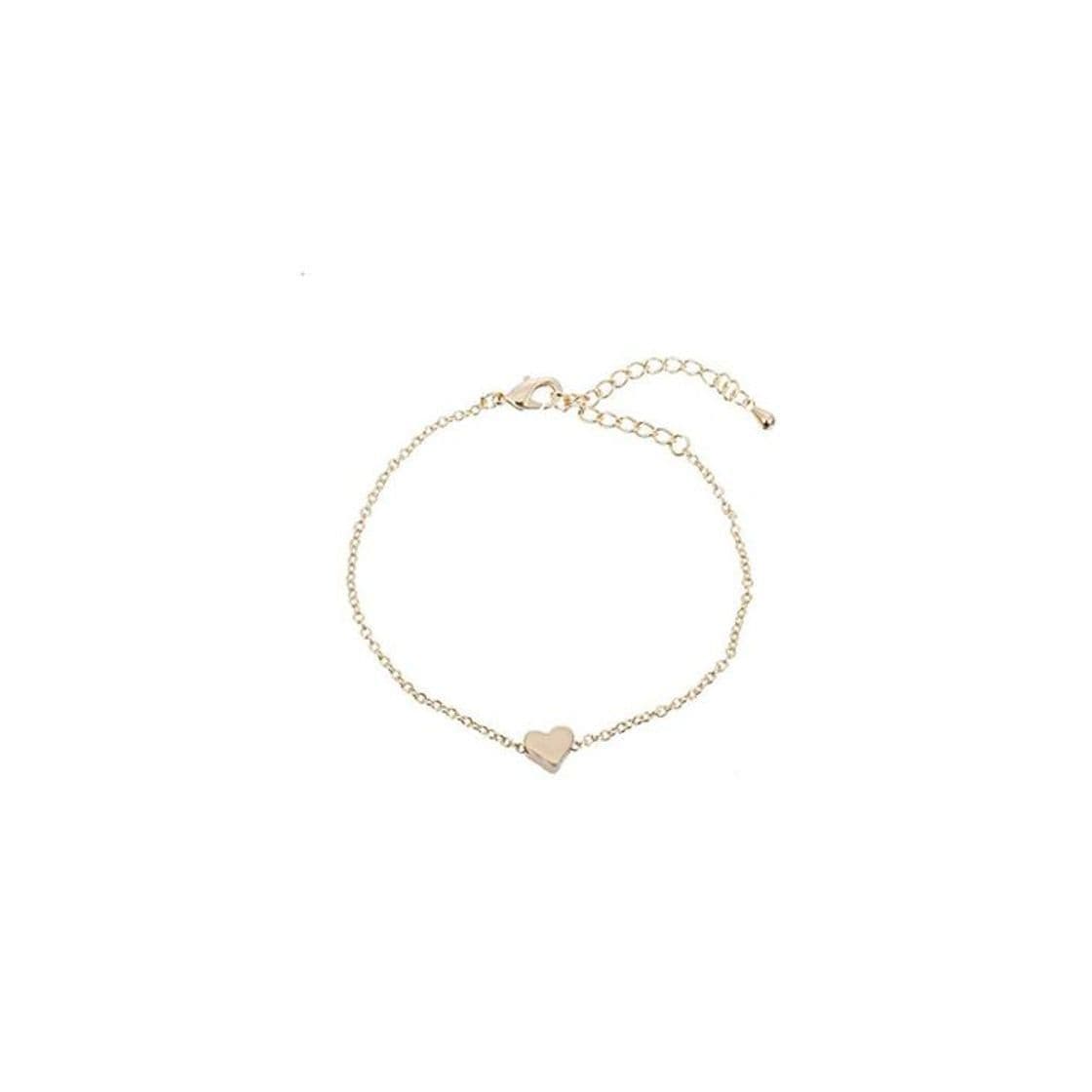 Producto VHMKLOi Pulsera Duplo Coração Charme Pulseira de Ouro para As Mulheres Jóias