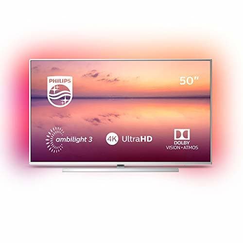 Electrónica Philips 50PUS6814, Smart TV Alexa Ultra HD (Ambilight 3 Lados, HDR 10+,