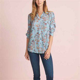 Fashion Camisa Floral da "Avon".