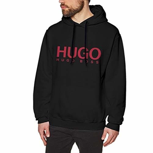 Place Aidaneforster Sudadera con Capucha para Hombre Hugo Boss Super Suave Black M