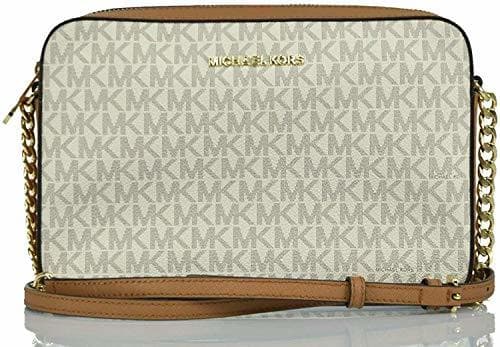 Moda Michael Kors Jet Set - Bolso bandolera para mujer, Dorado