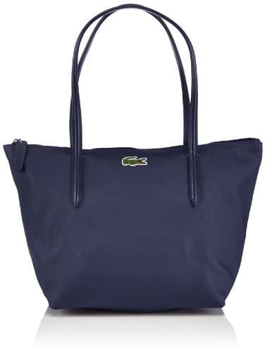 Moda Lacoste Medium Small Shopping Bag, Bolso de hombro para Mujer, Navy Blue/Dark