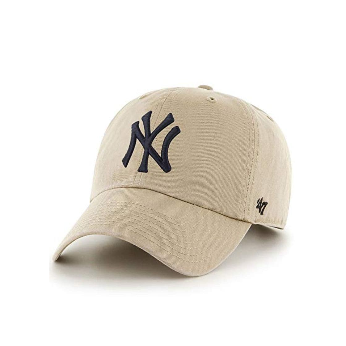 Fashion Gorra curva beige de New York Yankees MLB Clean Up de 47