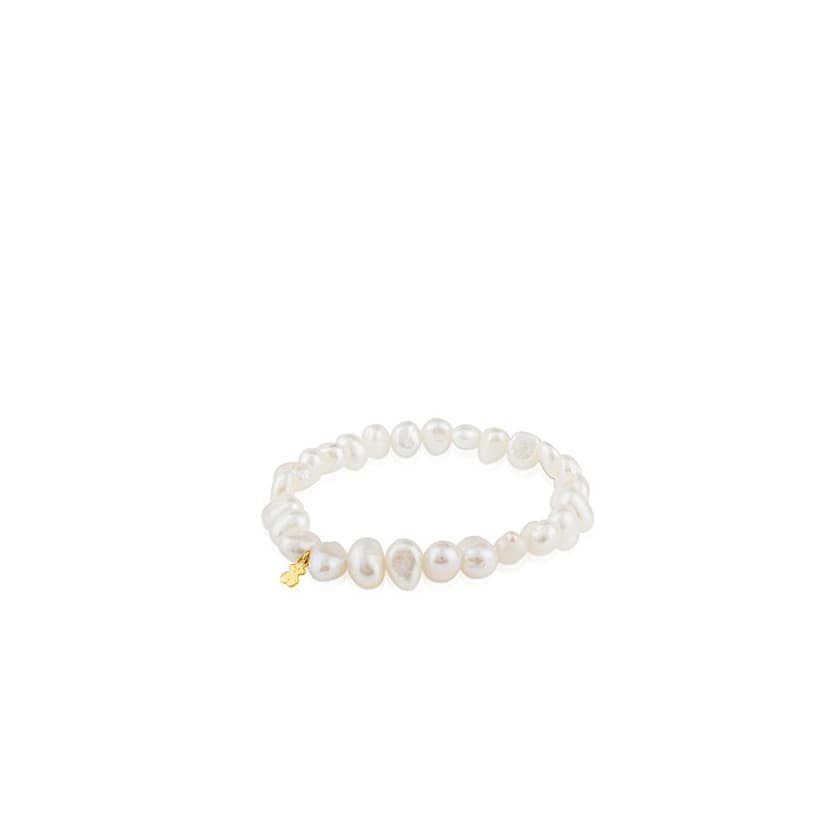 Moda Pulsera TOUS Sweet Dolls en oro amarillo de 18kt y perlas barrocas