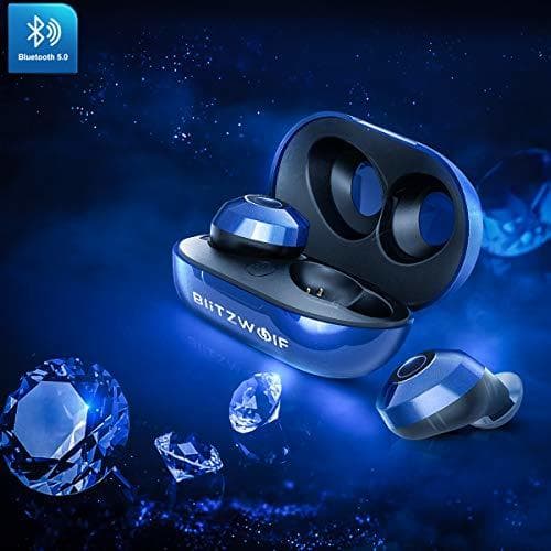 Electrónica Auriculares Bluetooth, BlitzWolf Auriculares Inalámbricos Estéreo In-Ear Deportivos Bluetooth 5.0 con Caja