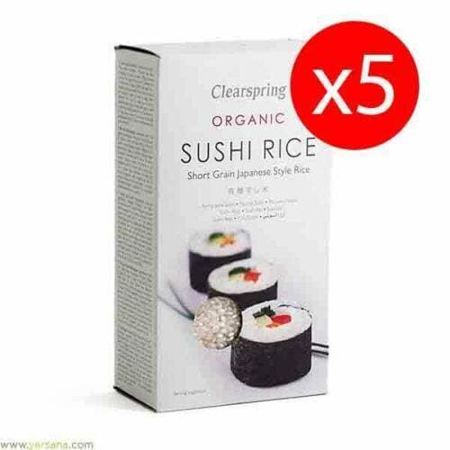 Product PACK 5 unds ARROZ ECOLOGICO PAR SUSHI 500 gr CLEARSPRING