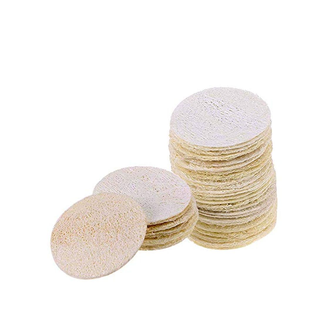 Product INTVN 20 Piezas de Esponja de Luffa Natural Exponja Exfoliante de Baño de Cuerpo Estropajo Natural para Cuerpo Cocina de Esponja Vegetal Natural Estropajo de Esponja Vegetal Esponja Accesorios