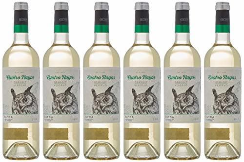 Lugar Cuatro Rayas Verdejo Ecológico - 6 Botellas de 750 ml - Total