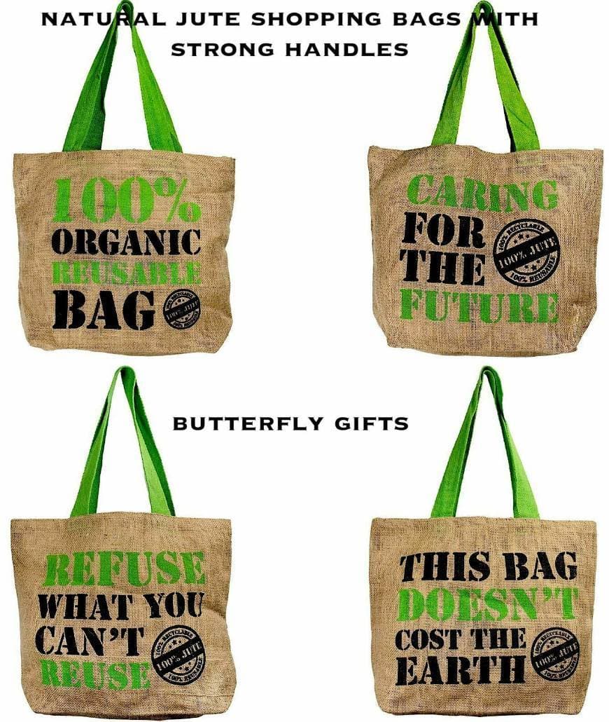 Producto Natural Eco Friendly abarrotes Compras Bolso Yute Arpillera 