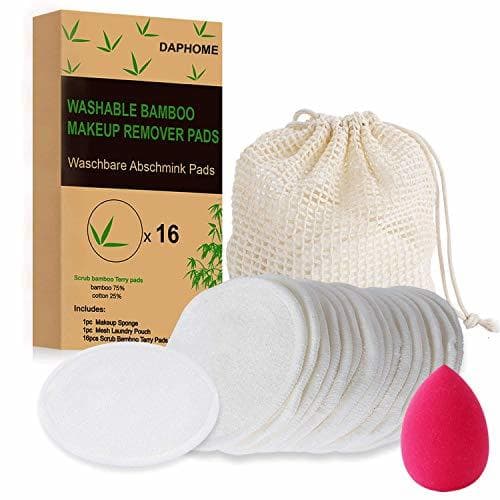 Product DAPHOME Discos Desmaquillantes Reutilizables Ecologicos Algodones Desmaquillantes Reutilizables Toallitas Desmaquillantes Bastoncillos Ecologicos(16