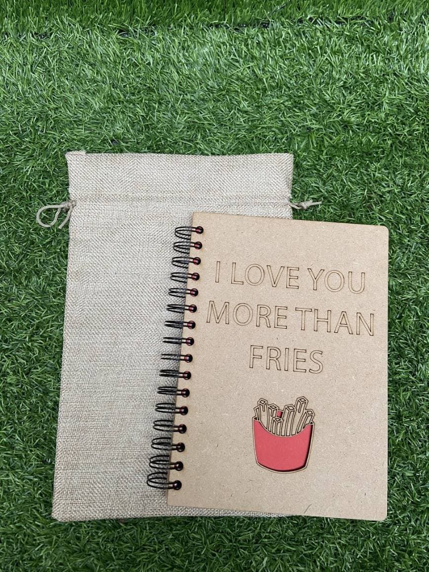 Product Cuaderno I Love You More Than Fries Notewood