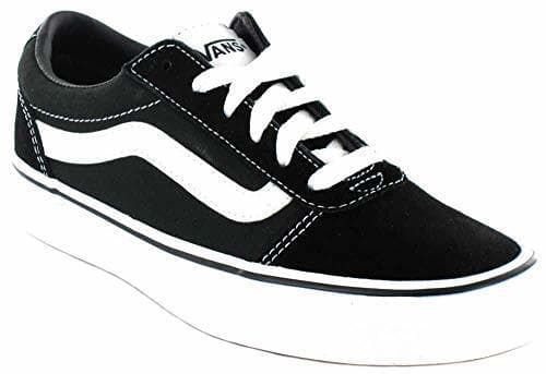 Fashion Vans Ward Suede/Canvas, Zapatillas Mujer, Negro