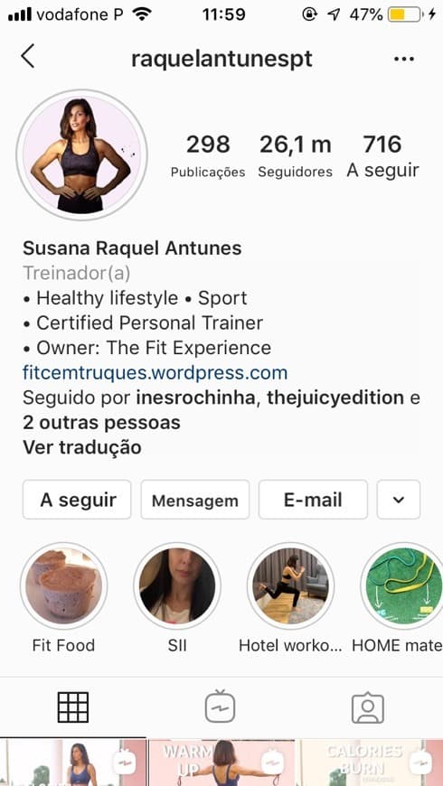 Moda Raquel - personal trainer 