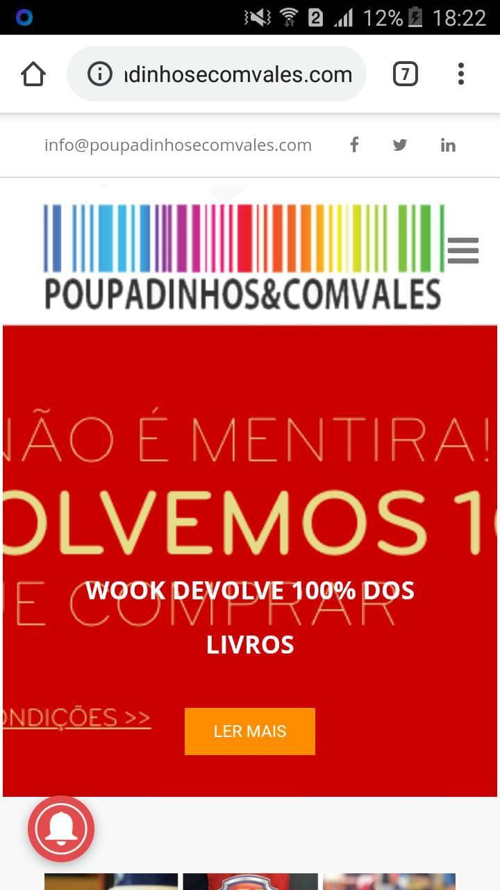 Product Poupadinhos e com vales