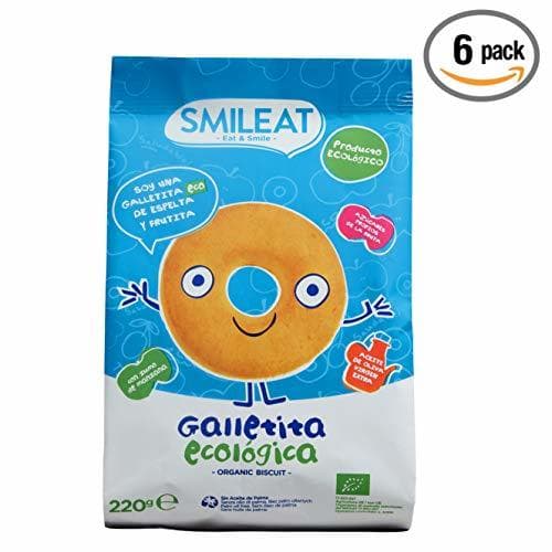 Producto Smileat - Galletas Ecológicas De Espelta Y Manzana Con Aceite De Oliva