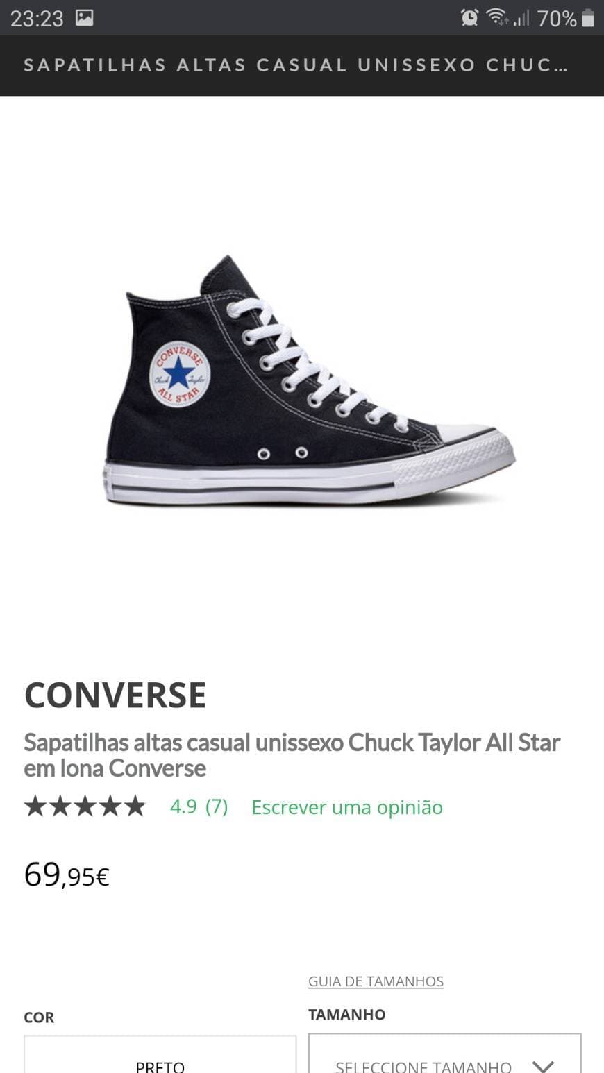 Producto All star chuck taylor 