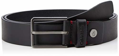 Fashion Calvin Klein 3.5cm Adj.Belt Cinturón, Negro