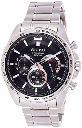 Product Seiko Reloj cronógrafo para Hombre de Cuarzo con Correa en Acero Inoxidable